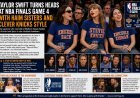 Taylor Swift Turns Heads at NBA Finals Game 4 With Haim Sisters and Clever Knicks-Inspired Fashion