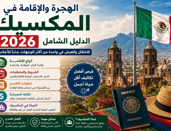 الهجرة والإقامة في المكسيك 2026: الدليل الشامل للانتقال والعيش في واحدة من أكثر الوجهات جذباً للأجانب