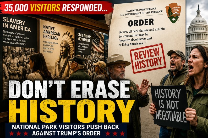 Trump National Parks History Order Sparks Backlash as Thousands of Visitors Defend Historical Accuracy